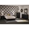 Modern 5 Drawer Dresser with Chrome Handles and Curved Base for Home Organization